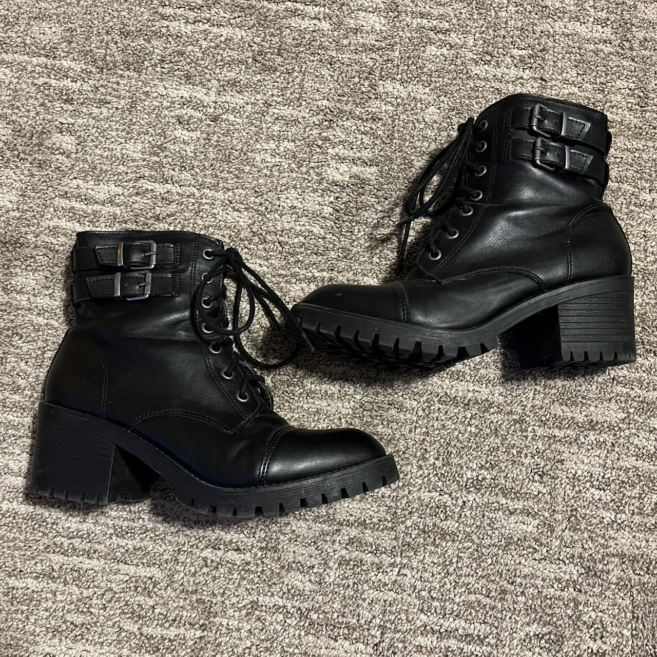 Vera wang shop combat boots