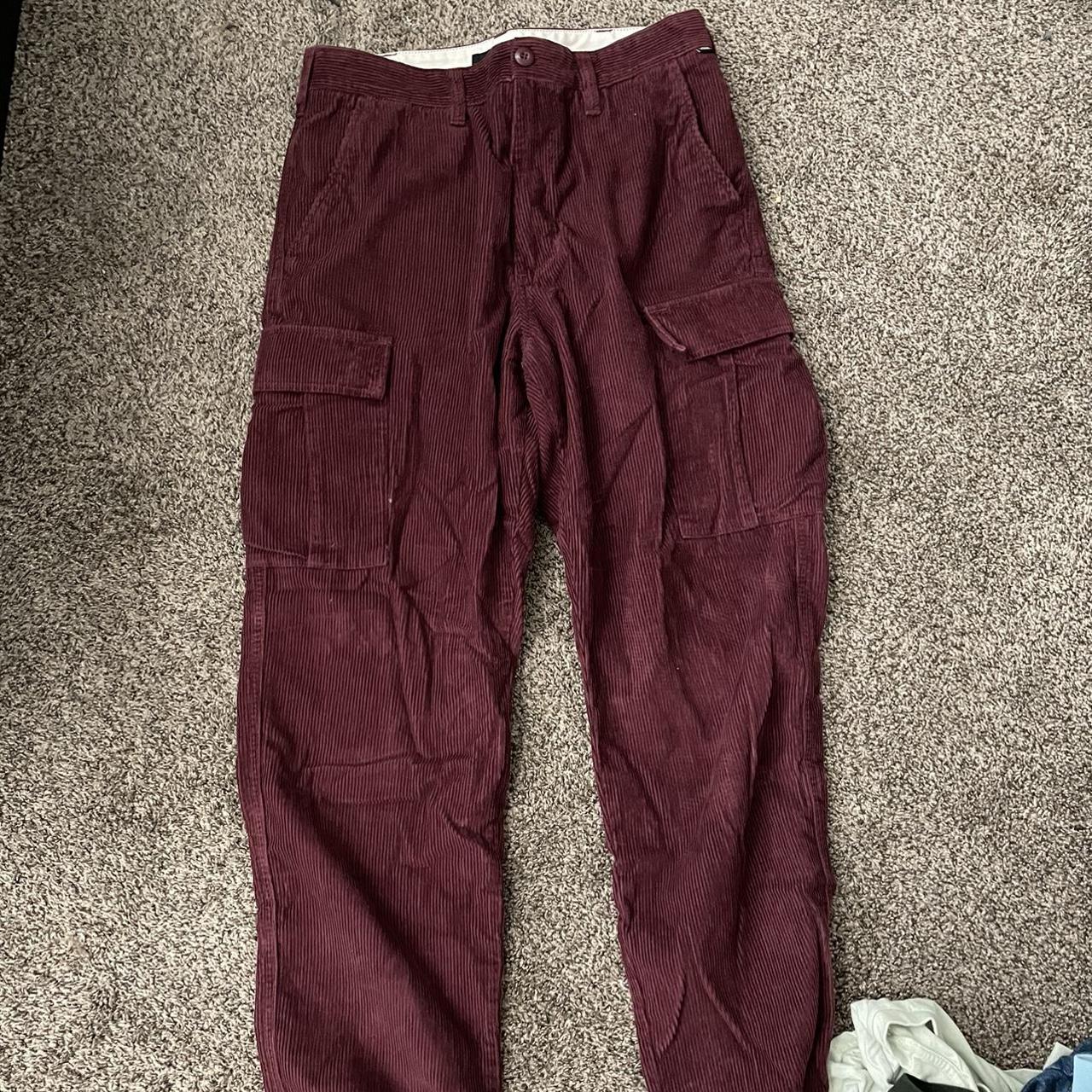 Baggy vans corduroy cargo pants Fire I just don’t... - Depop