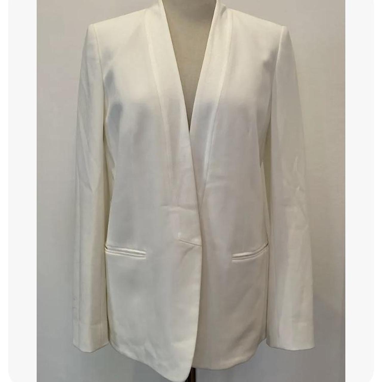 DKNY Women's White Jacket | Depop