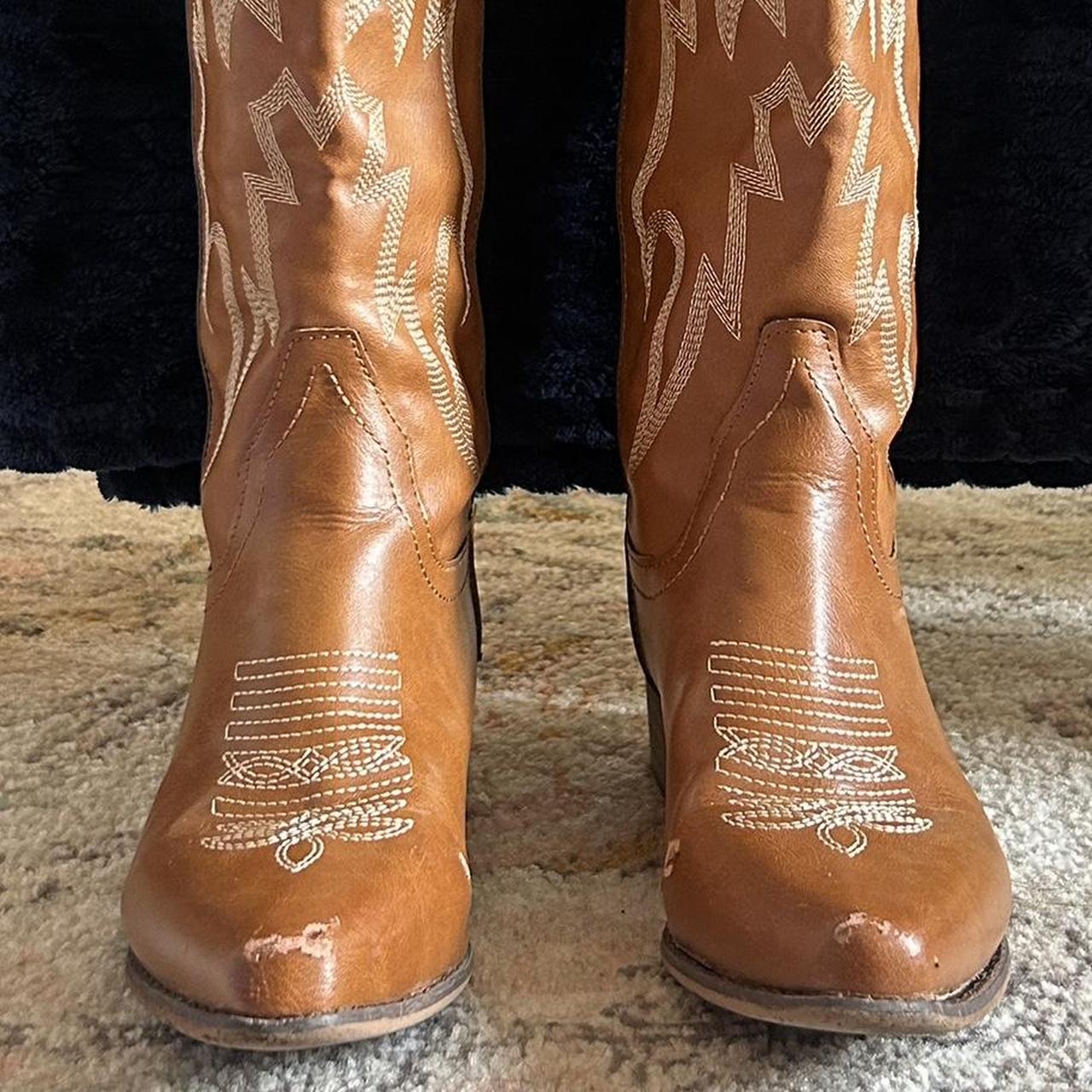 genuine leather cowgirl boots