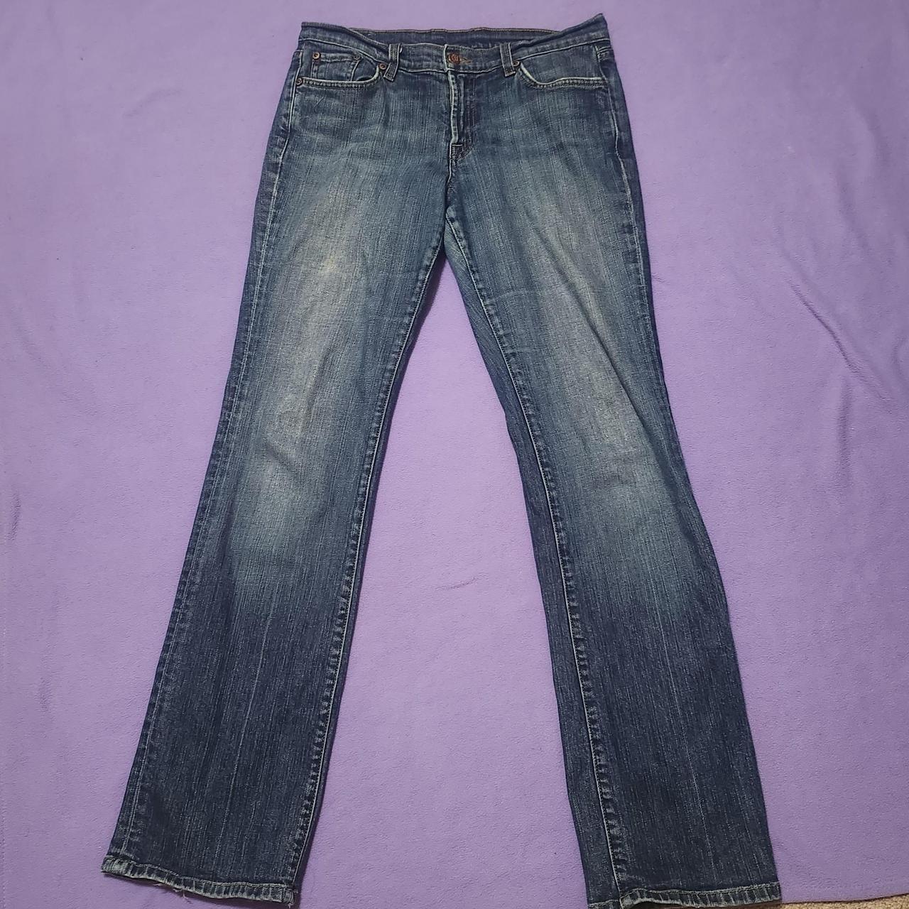 Lucky brand 2000s mid rise bootcut flare jeans size... - Depop