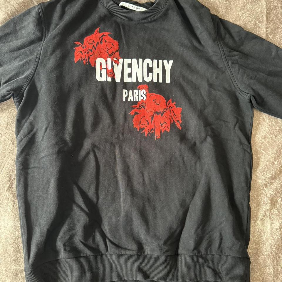 GIVENCHY Logo and Rose Graphic Cuban Fit. Depop