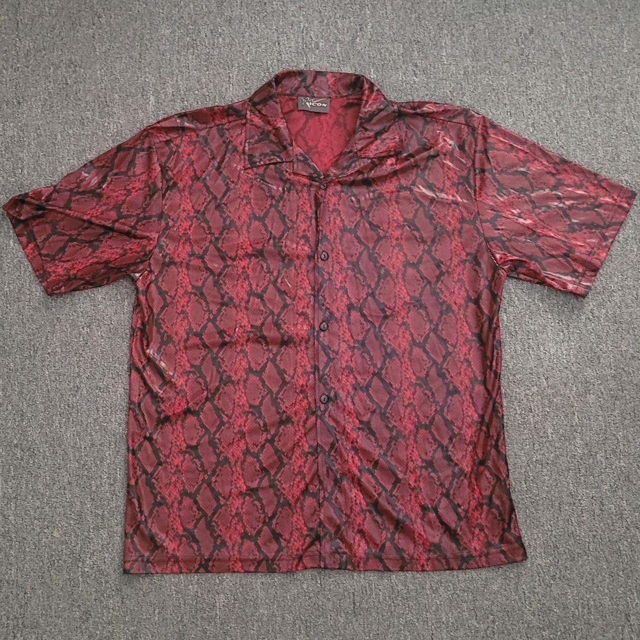 Men's Black and Red Shirt | Depop