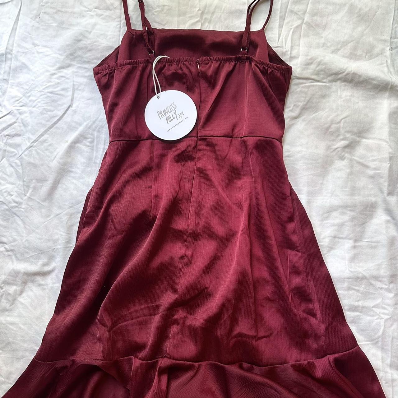 Princess Polly Aleutian Wine Red Mini Wrap Dress. Depop