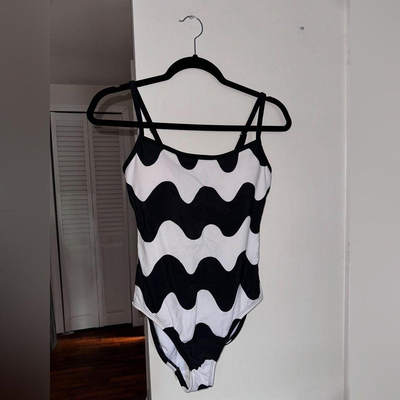 Women s Marimekko x Target one piece swimsuit. Black