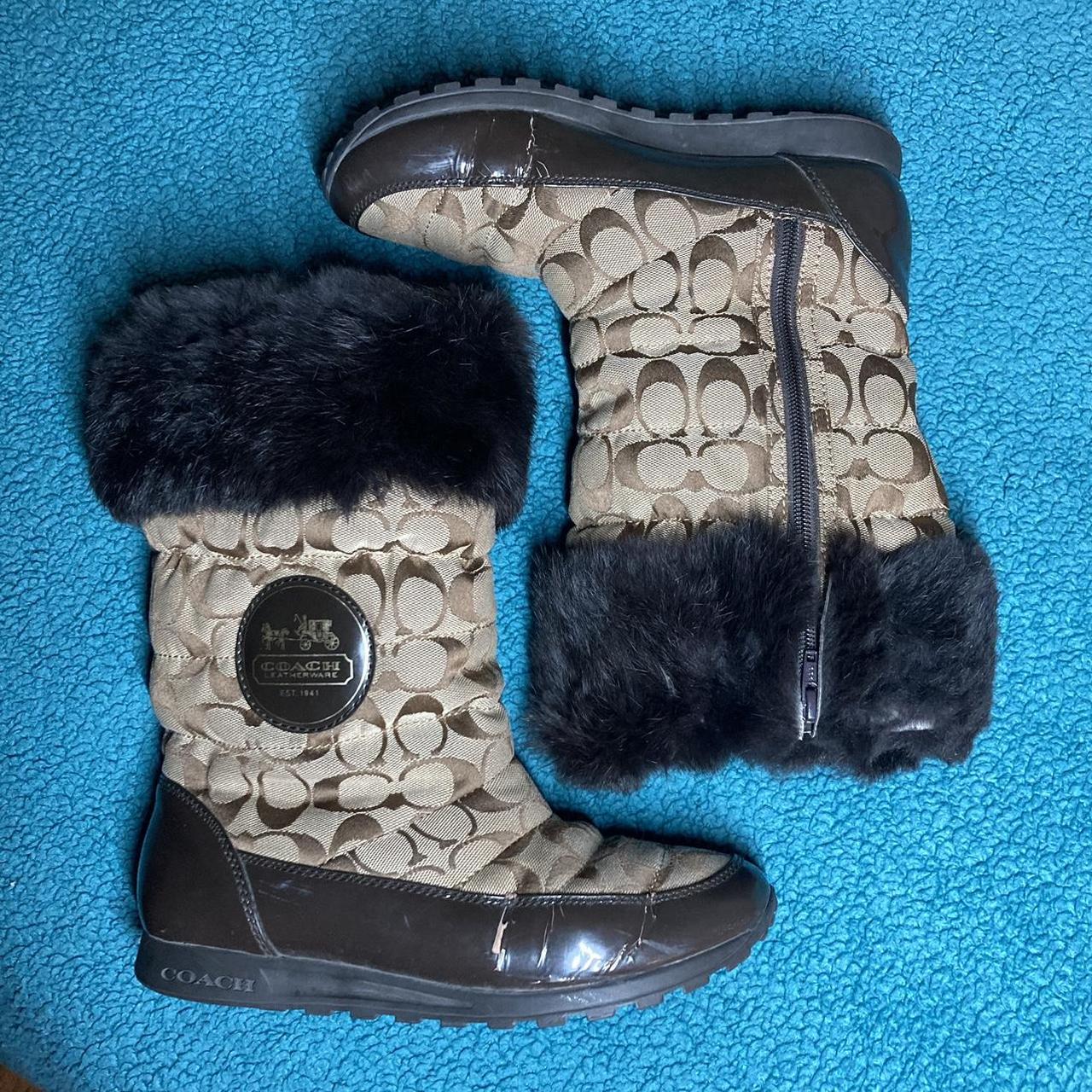 Coach Women's Tan and Brown Boots (2)