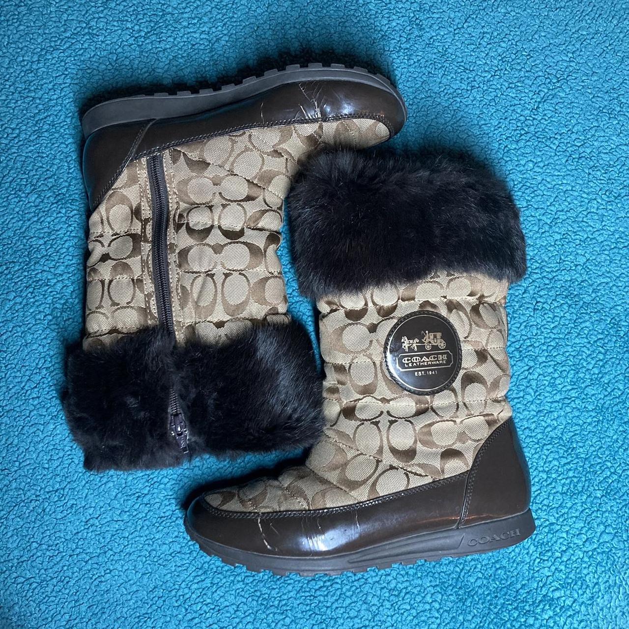 Coach Women's Tan and Brown Boots
