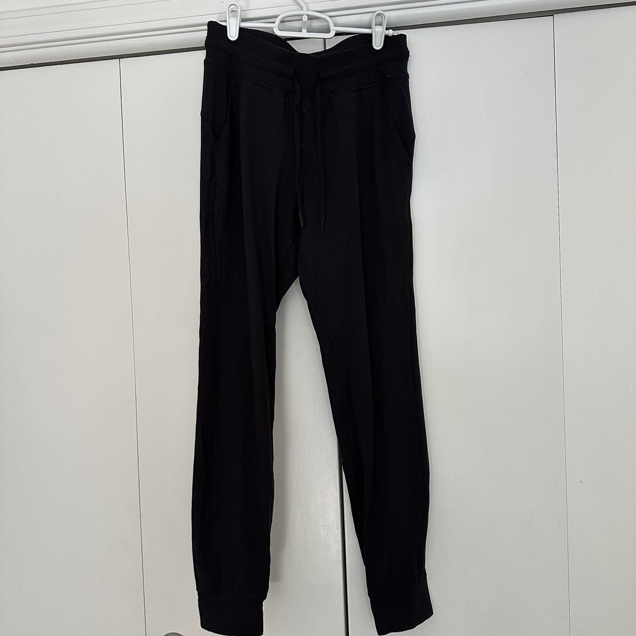 Black lulu joggers best sale