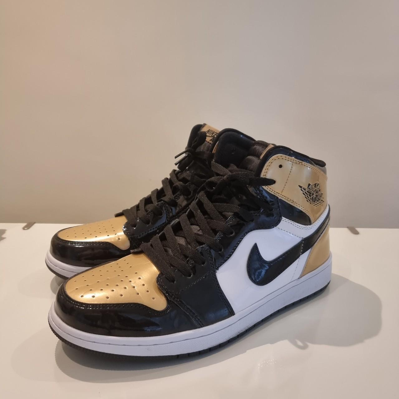 Nike Air Jordan 1 Gold Toe💧 Size Uk 11 ️ Comes In A - Depop