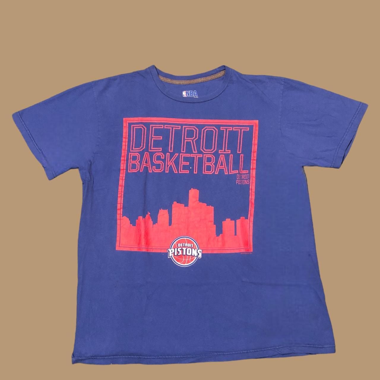NBA Men's Blue and Red T-shirt