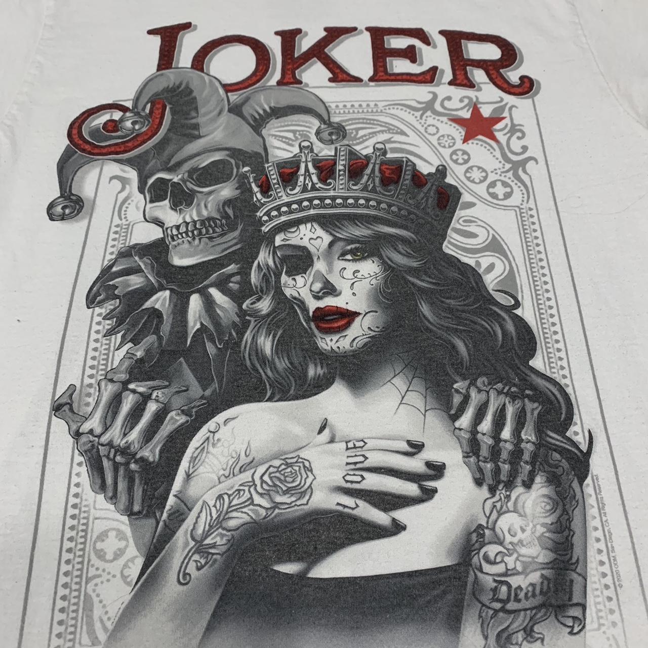 Retro Harley Quinn & Skeleton Joker T... - Depop