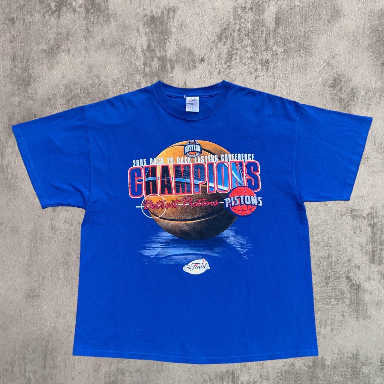 NBA Men's Blue and White T-shirt | Depop 