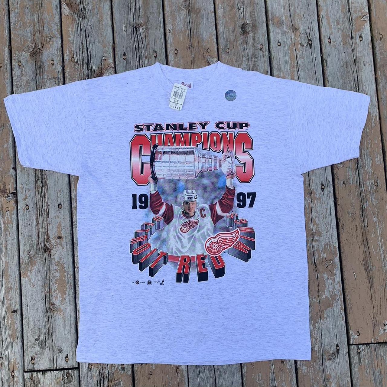 Vintage Detroit Red Wings Stanley Cup Championship Hockey 