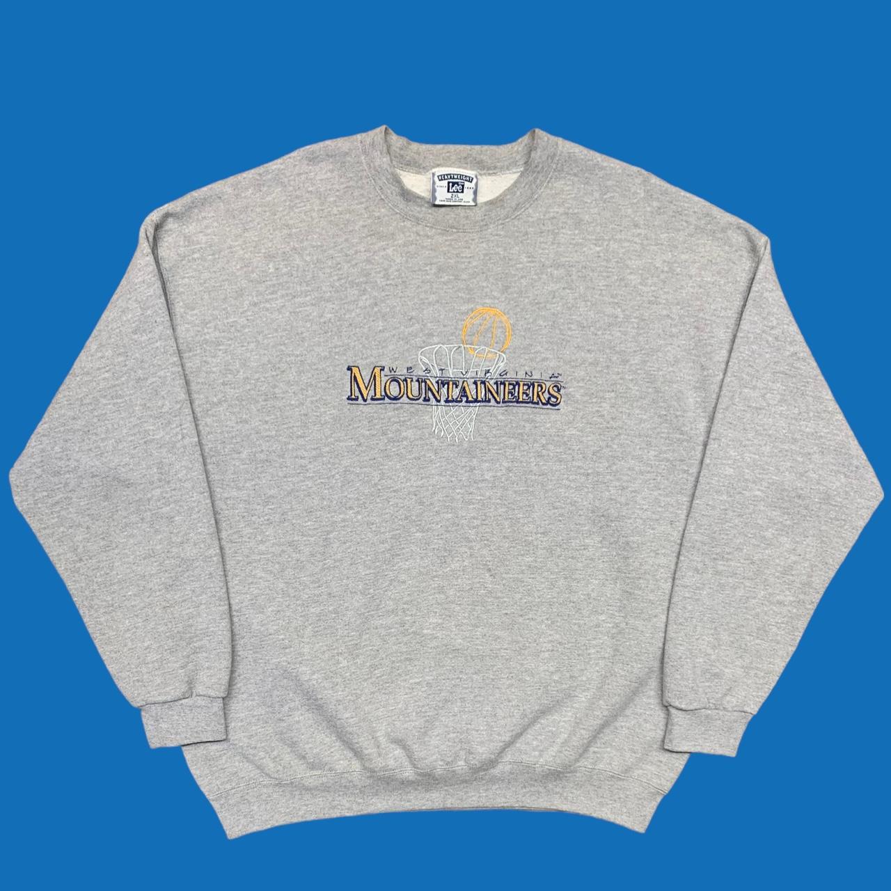 Vintage West Virginia Mountaineers College Crewneck... - Depop