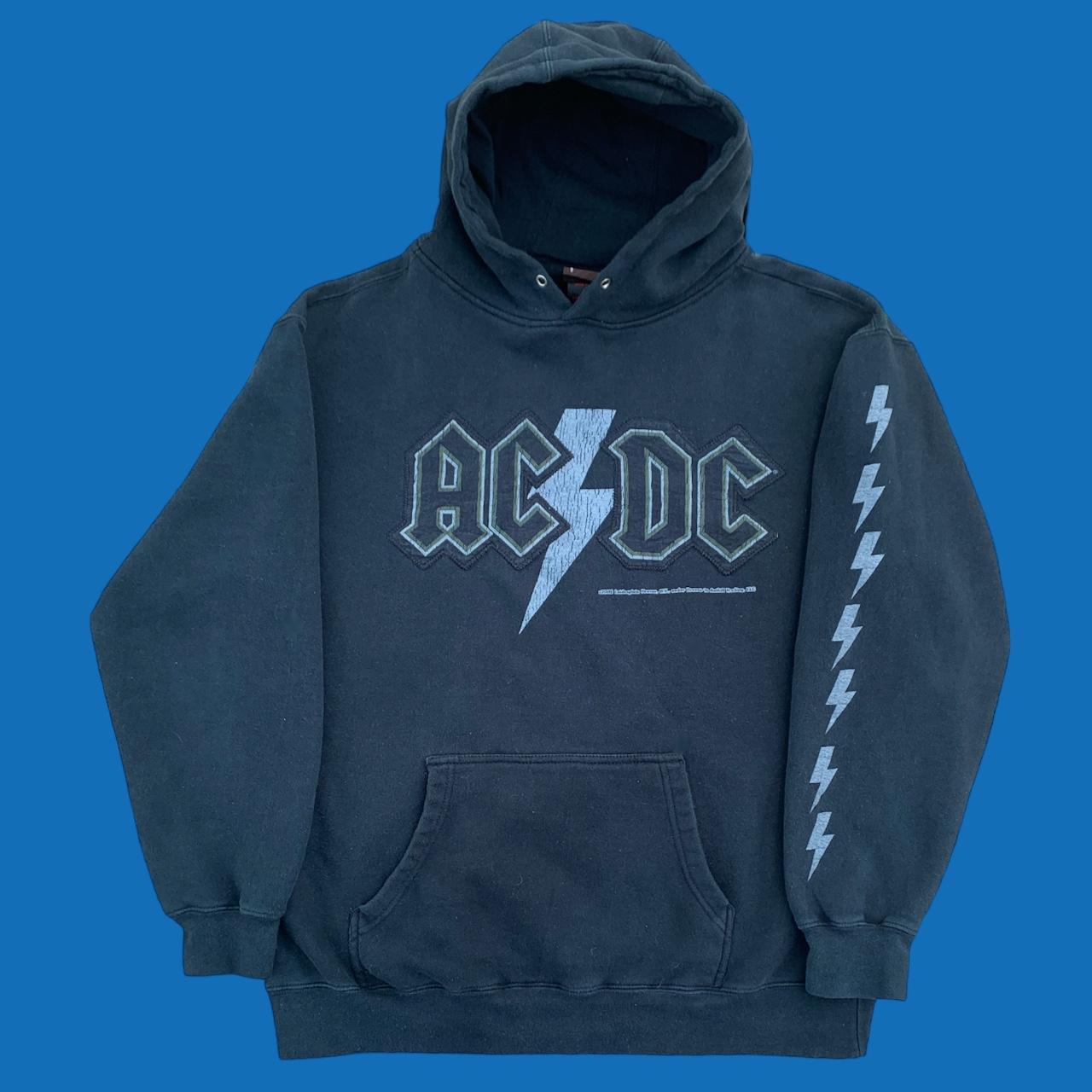Vintage AC/DC Lightning Hoodie 🔥🔥 🌀Size Medium... - Depop