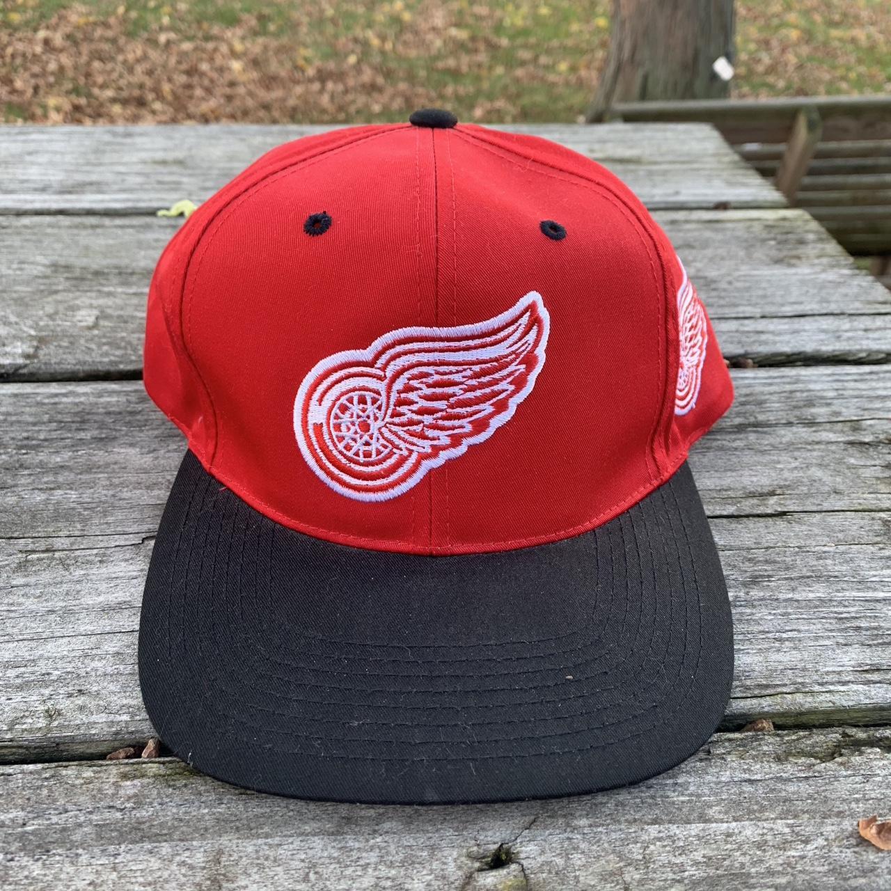 Vintage Detroit Red Wings NHL Hockey Hat 🏒🔥 🌀Size... - Depop