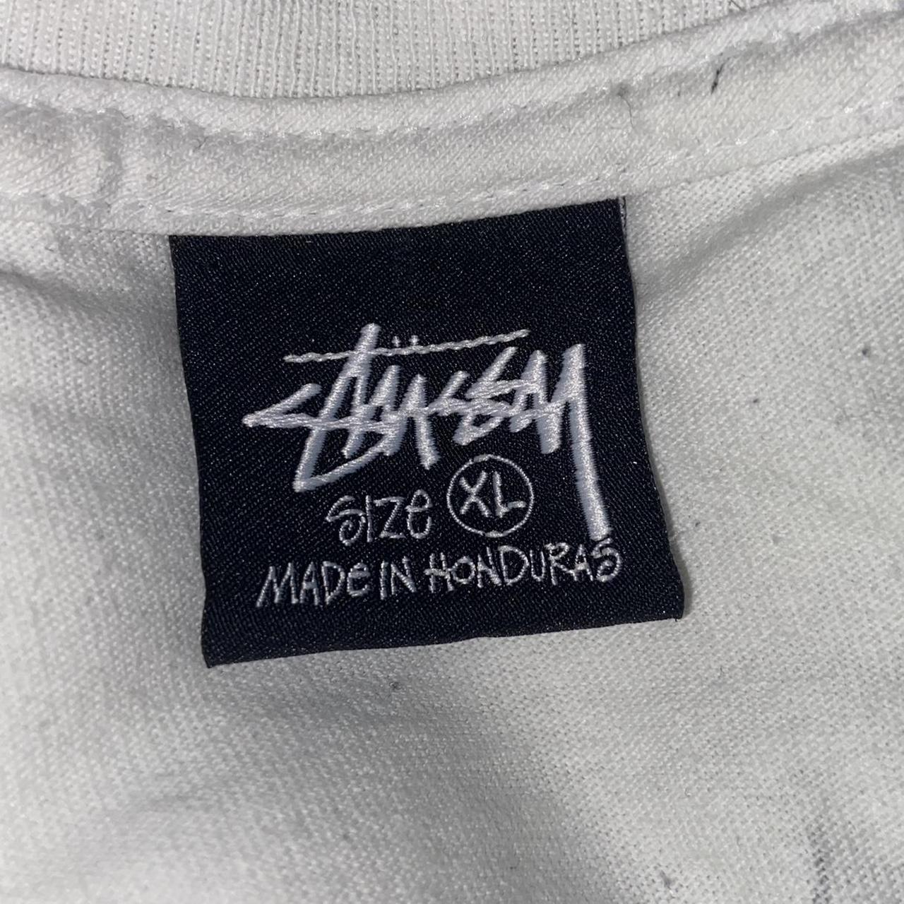 Stussy barbed wire t-shirt Size XL White with... - Depop