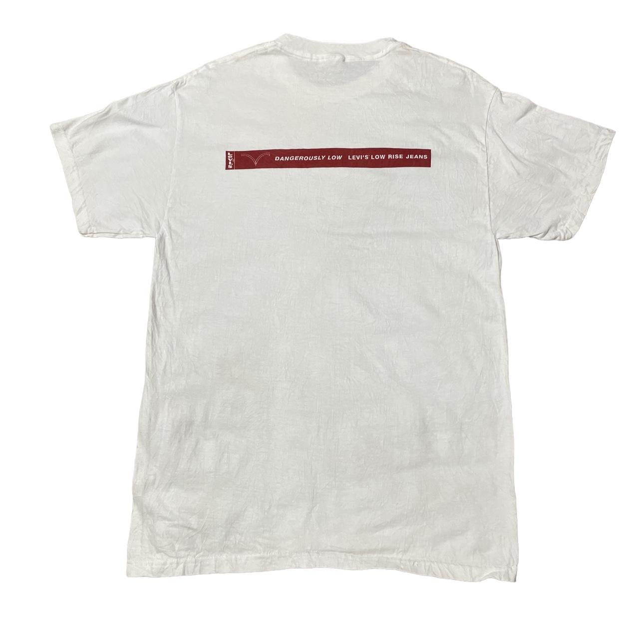 Levi's Men's Burgundy and White T-shirt (2)
