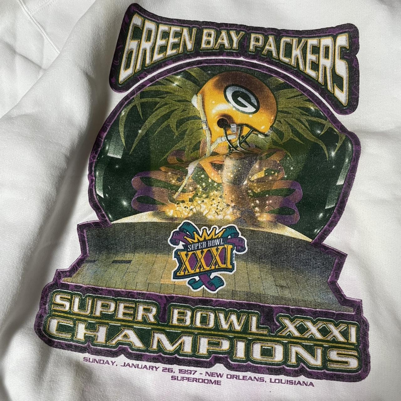 Vintage 1997 Green Bay Packers Super Bowl - Depop