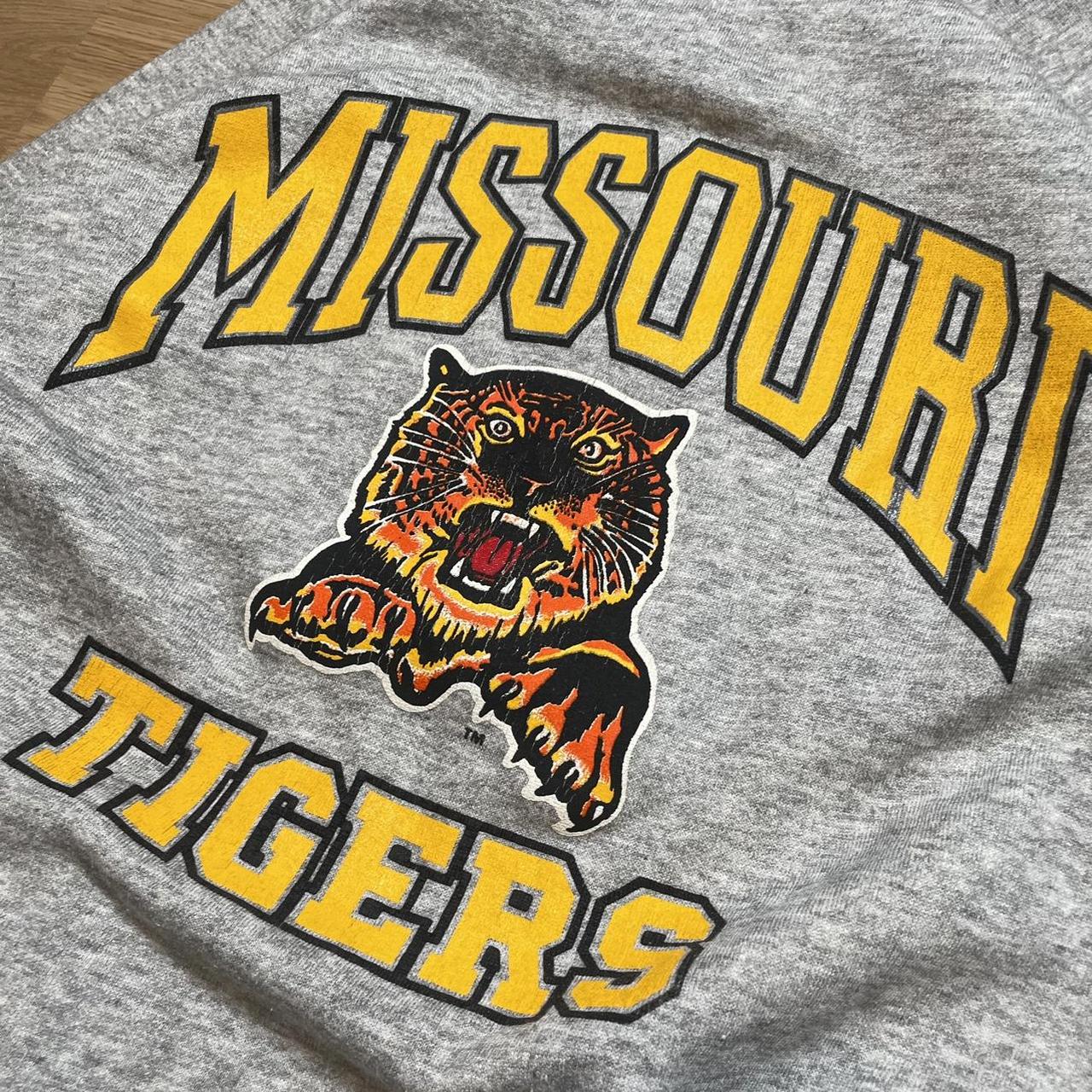 VINTAGE MIZZOU 1980s Missouri tigers college... - Depop