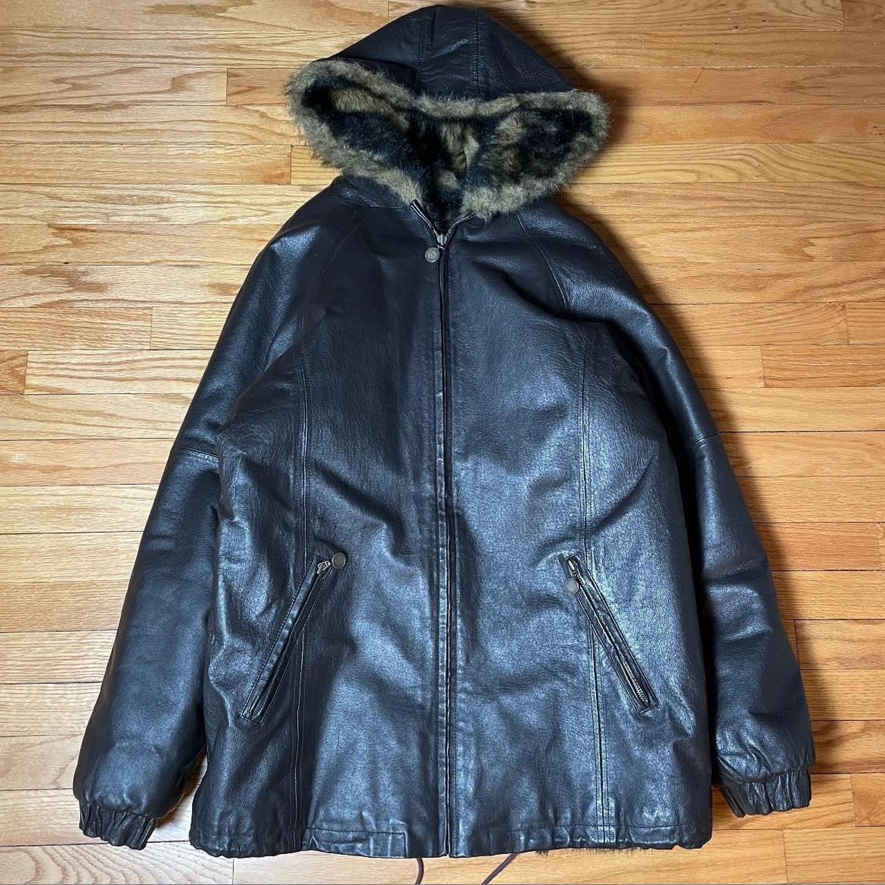 VINTAGE REVERSIBLE LEATHER Alamo Uomo black zip up