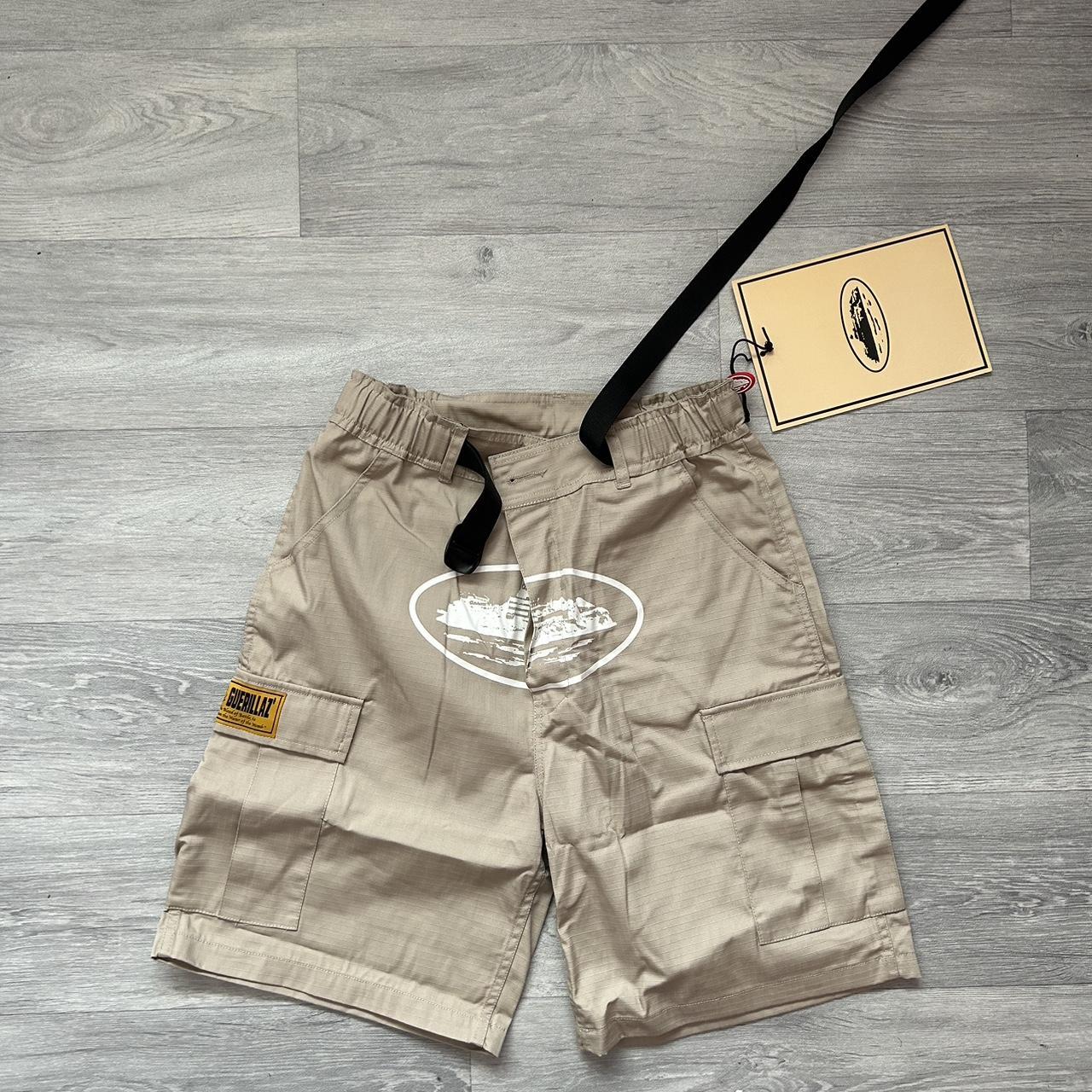 Corteiz Cargo Shorts Cream sizes available... Depop