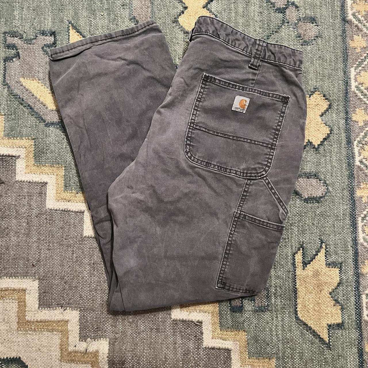 Carhartt Men's Grey Trousers | Depop