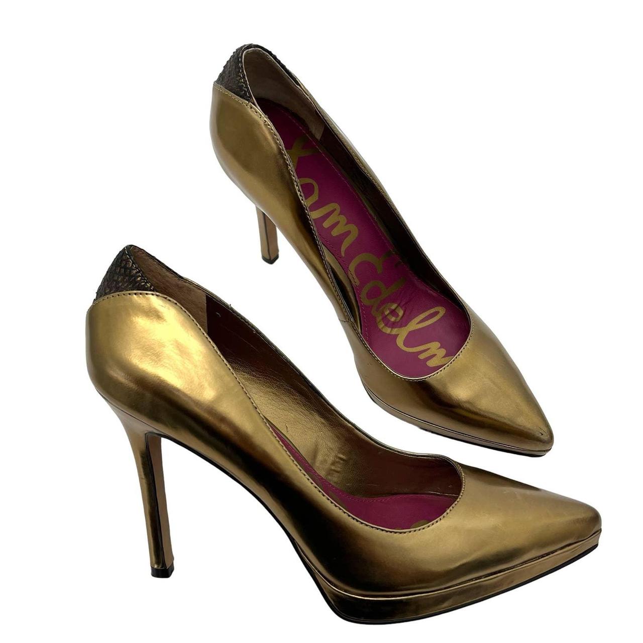 Sam edelman shop gold pumps