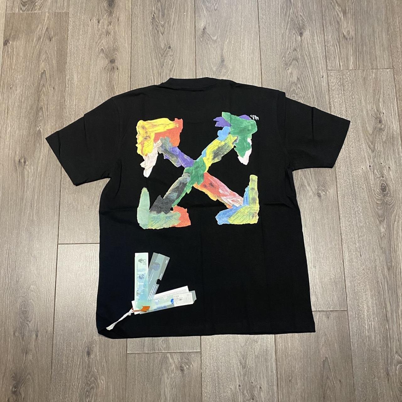 OFF WHITE T Shirt Brush Arrow Print Sizes S M... Depop
