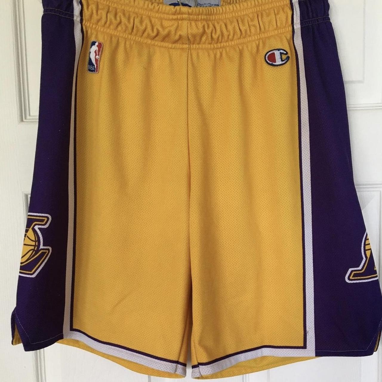 Retro Edition Los Angeles Lakers Yellow NBA Shorts,Los Angeles Lakers