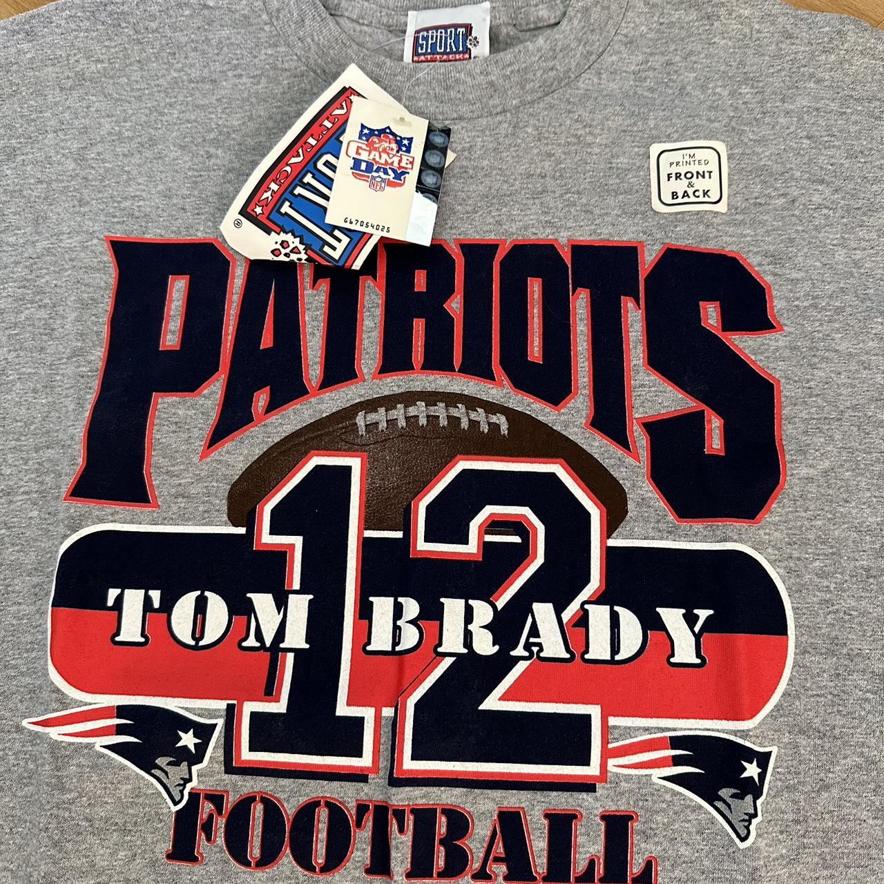 Vintage t shirt Tom Brady New England patriots - Depop