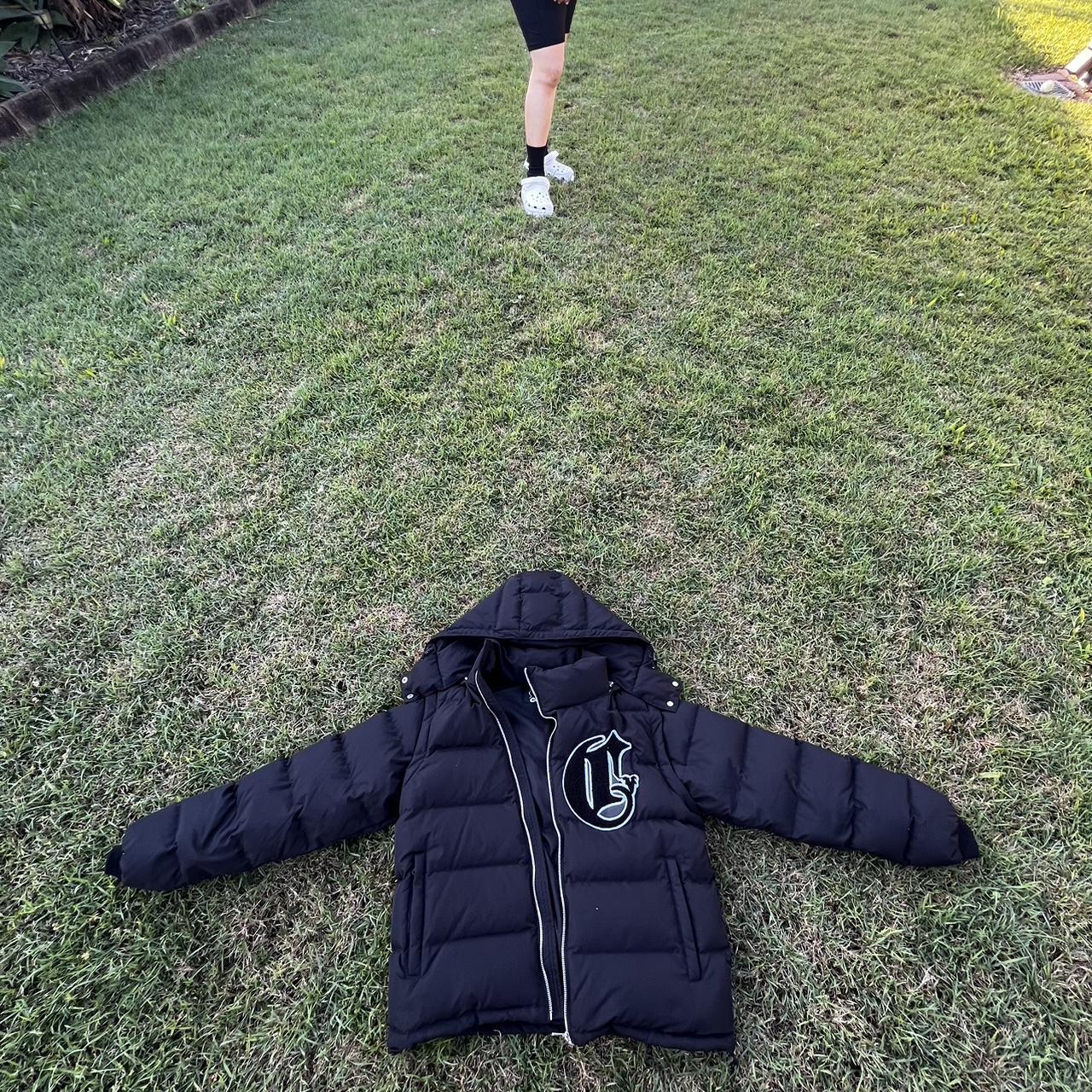 Black Corvidae Puffer Jacket Detachable Hood And Depop