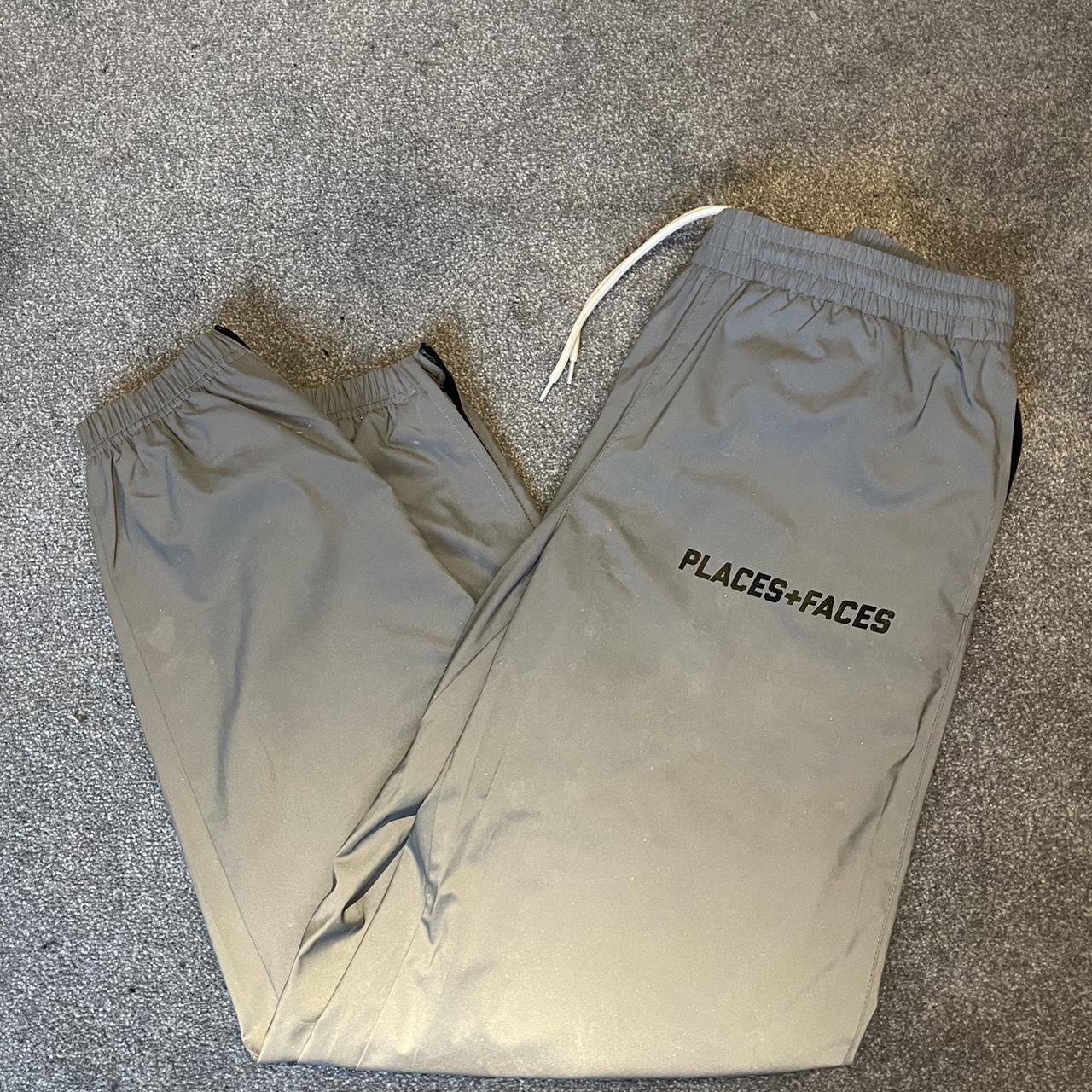 Places + Faces Reflective 3M tracksuit bottoms /... Depop
