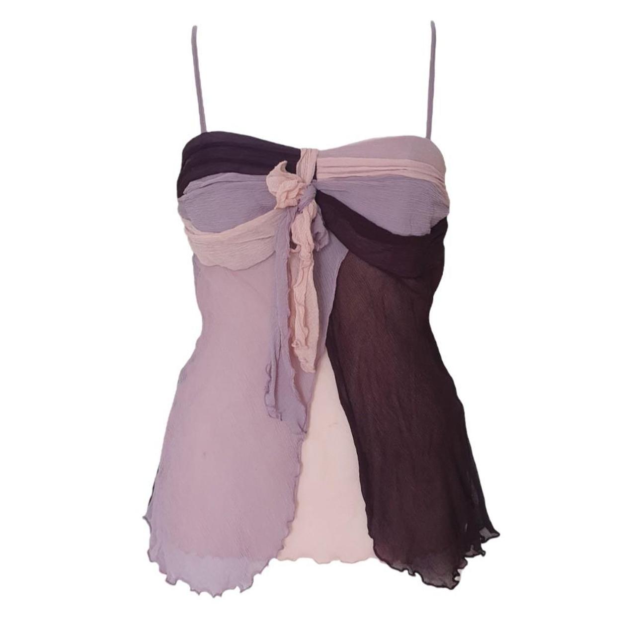 KOOKAÏ Women's Purple and Pink Top Depop