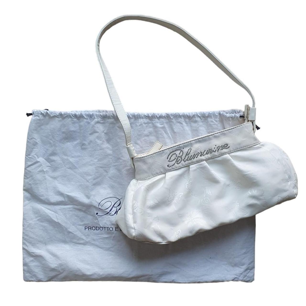 Blumarine Women's White and Silver Bag | Depop