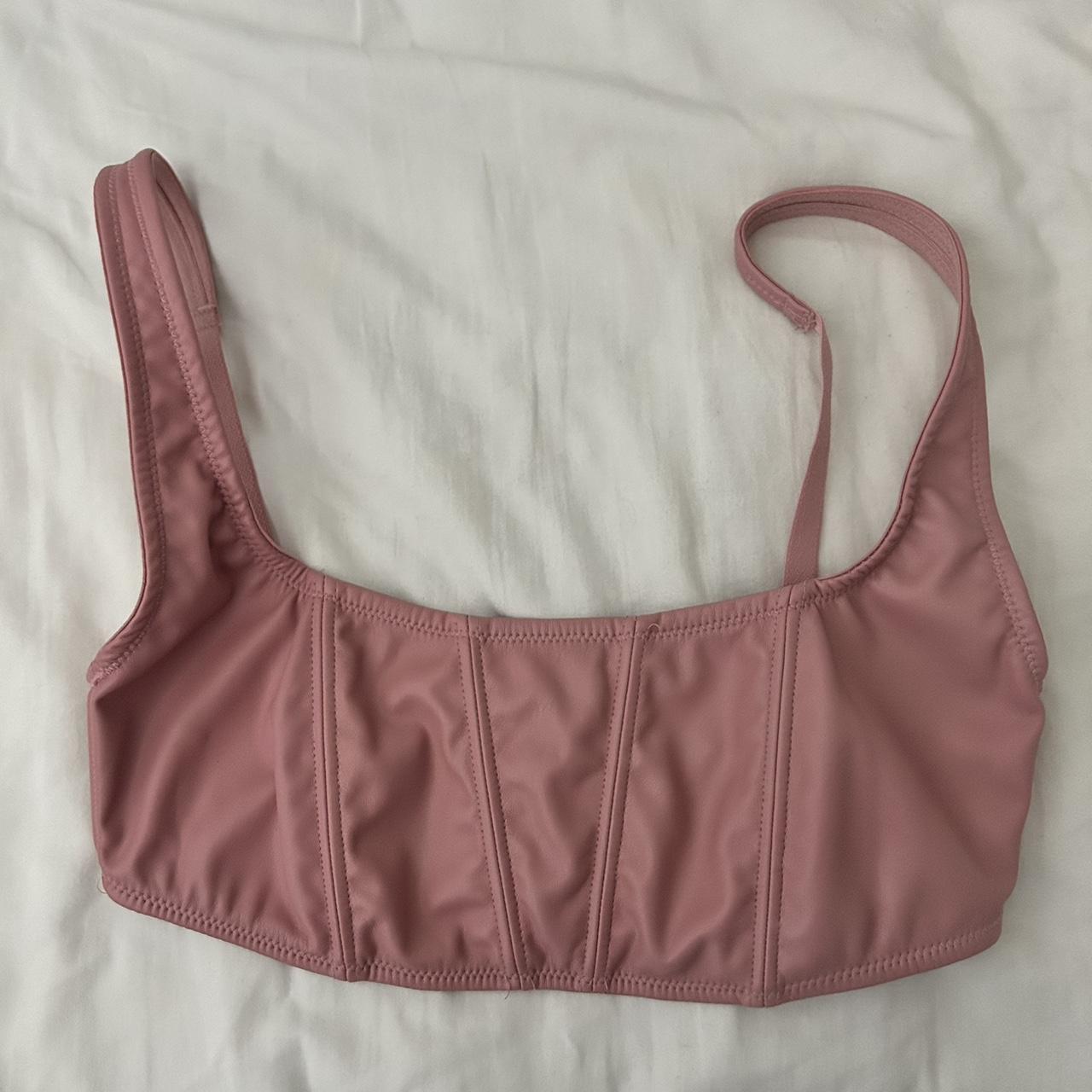 Urban Outfitters Pink Leather Top Size M 4$ - Depop