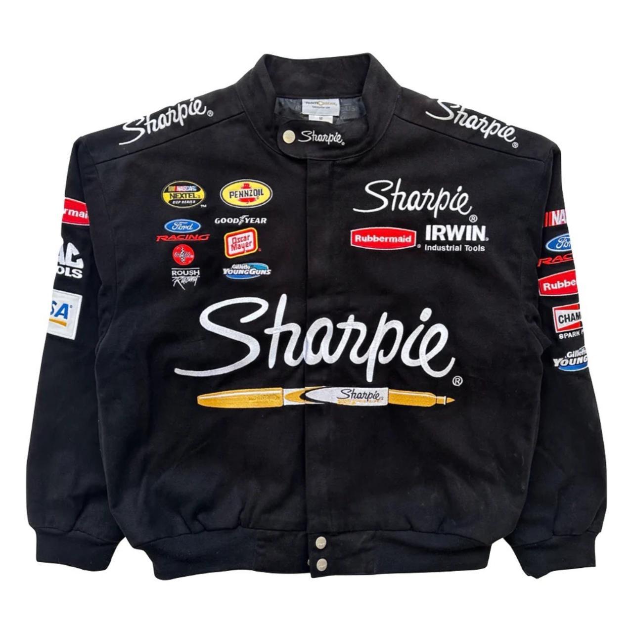 Vintage Sharpie NASCAR racing jacket, Medium Size -... - Depop