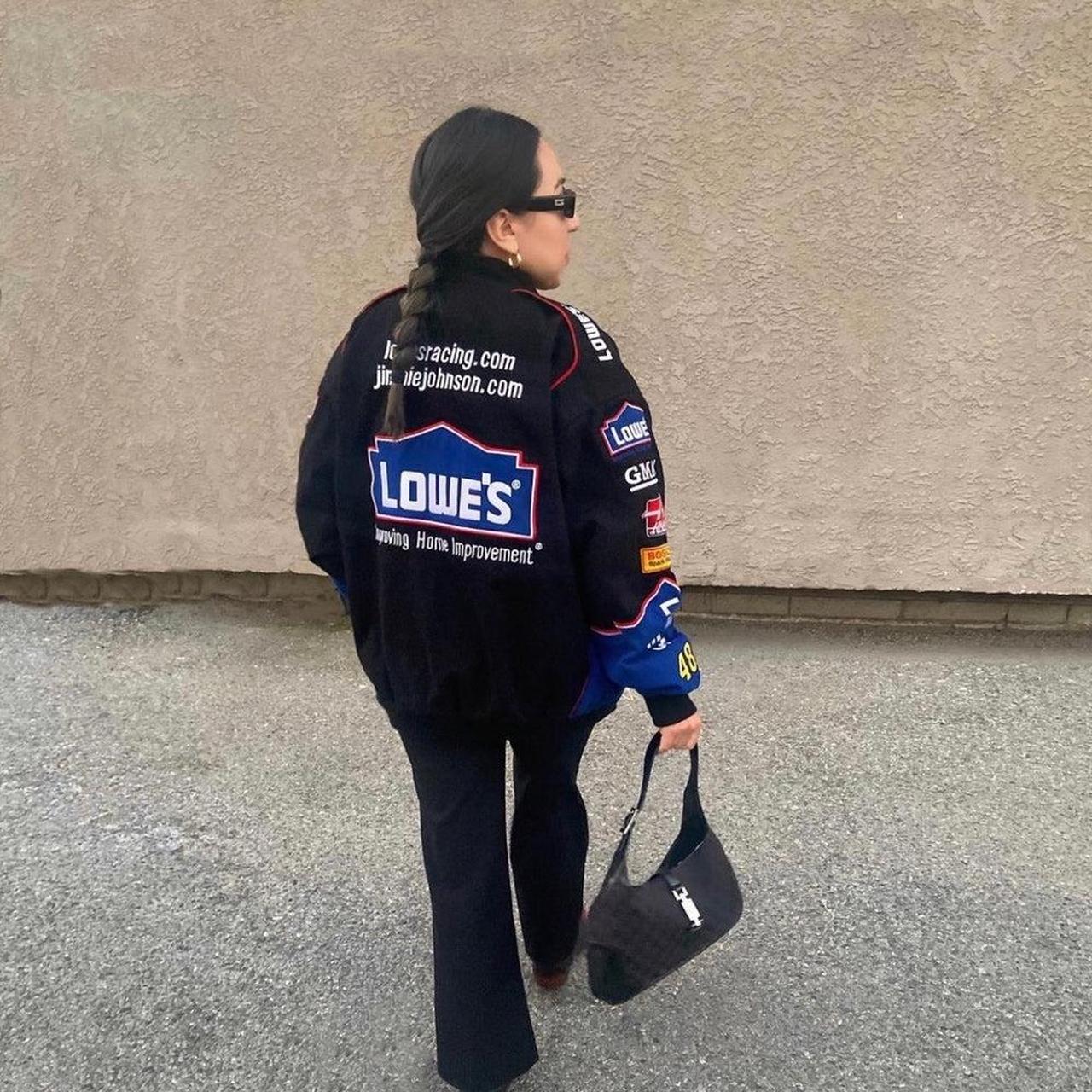 ち ゃ む レーシングジャケット　Lowe’s ビンテージ RARE Vintage Lowes NASCAR Jacket by Chase Authentics, Size