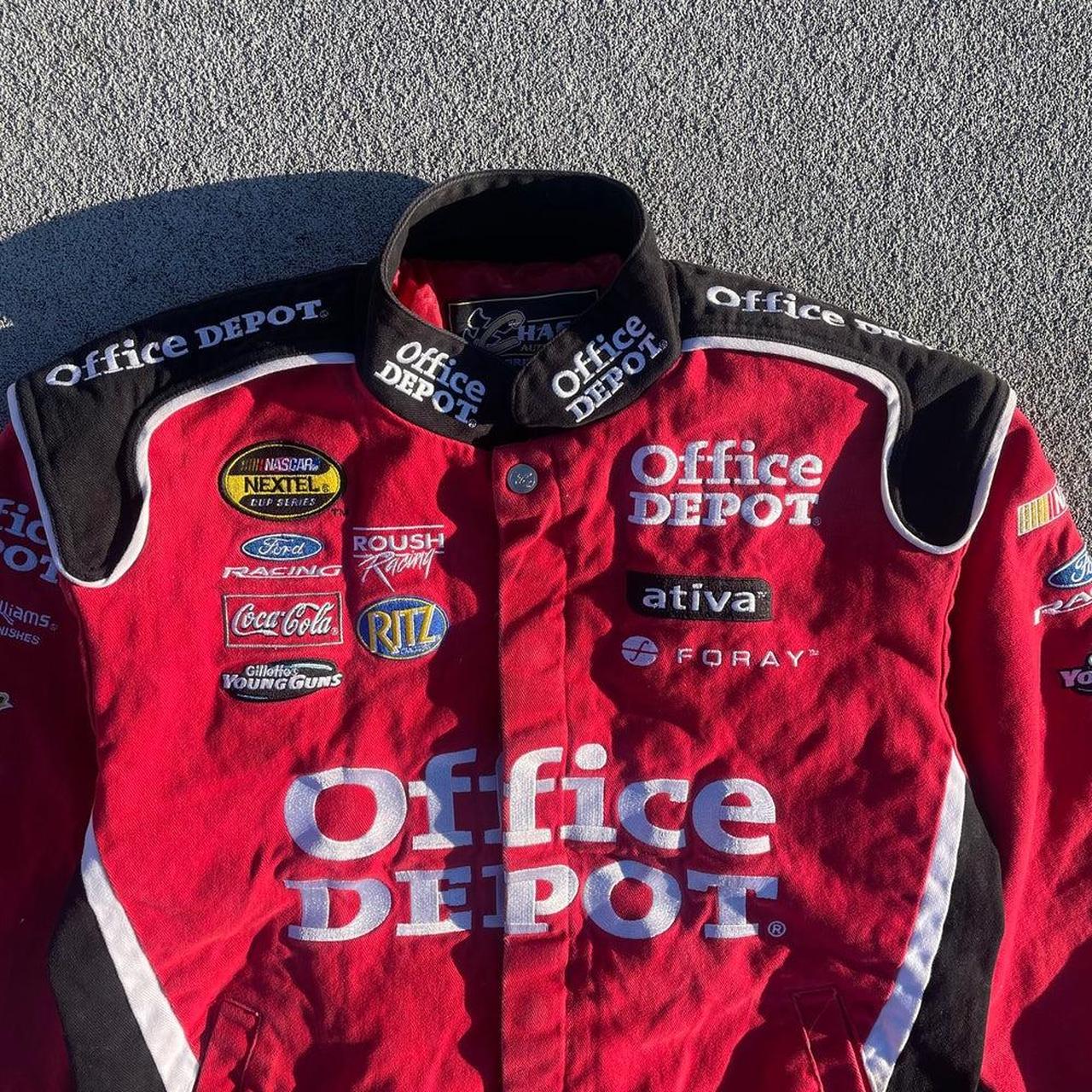 Vintage Office Depot Red NASCAR racing jacket, Size...