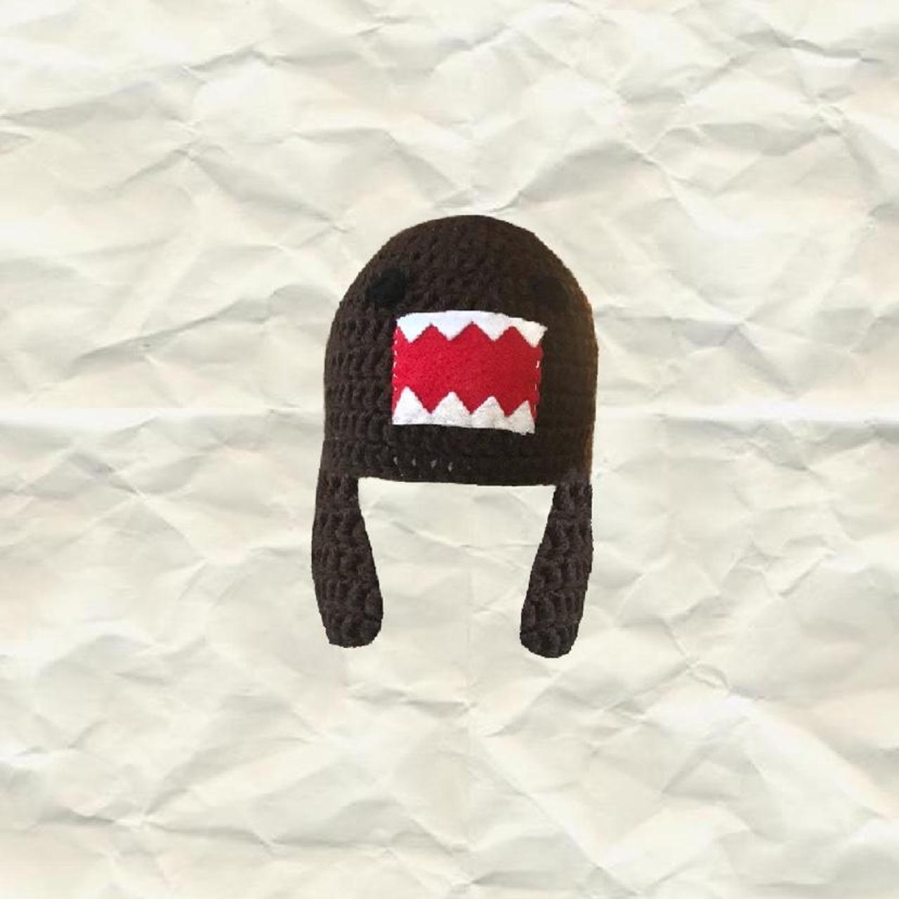 domo crochet hat ☆ handmade crochet item ☆ fits Depop
