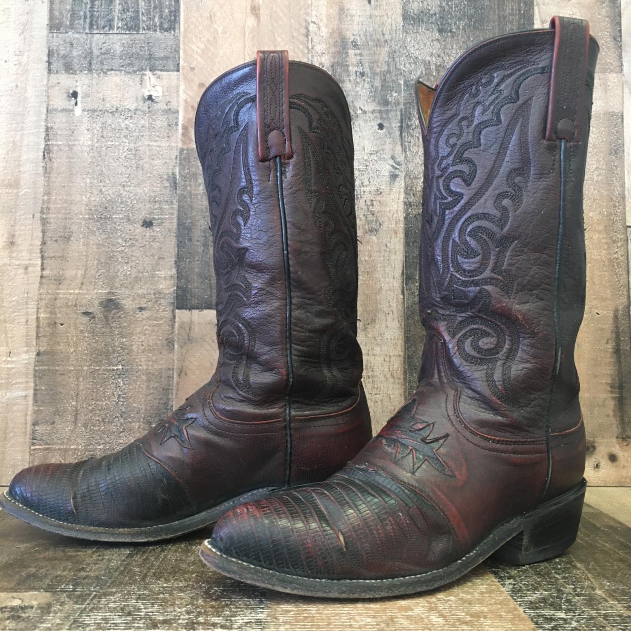lucchese teju lizard boots