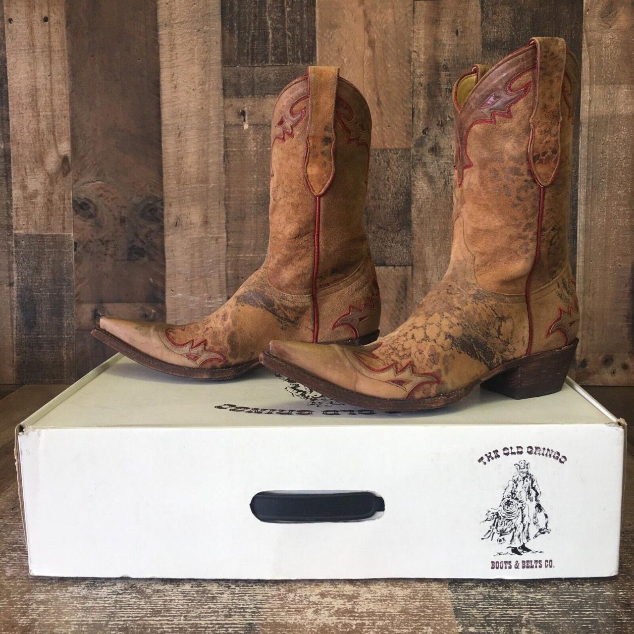 Old west 2024 leopard boots