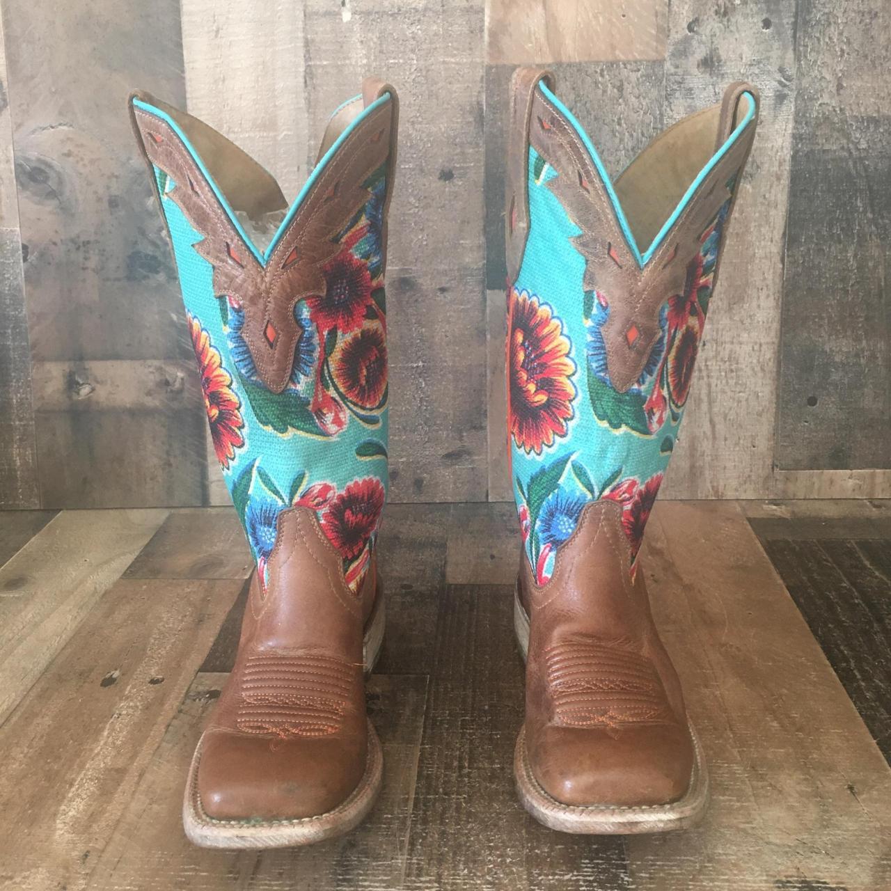 Ariat floral sales textile boots