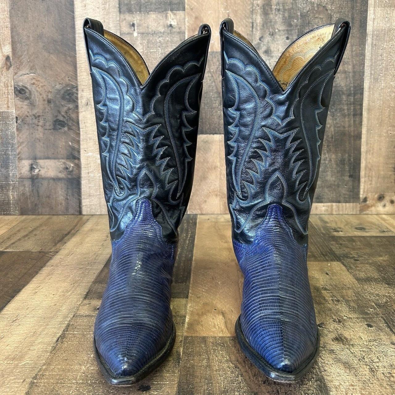 Tony lama clearance blue boots