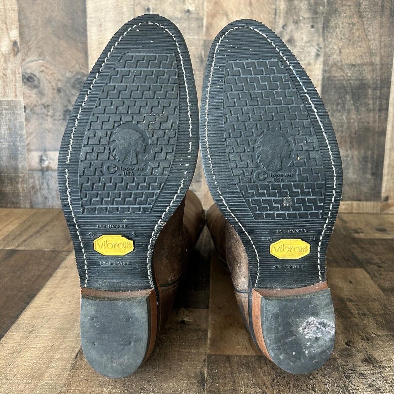 Chippewa 29300 Vibram Sole Pull On Cowboy Boots Mens Depop