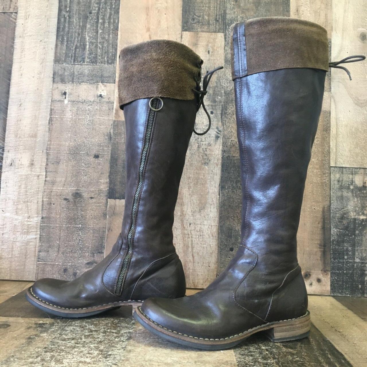 Born tall hot sale leather boots