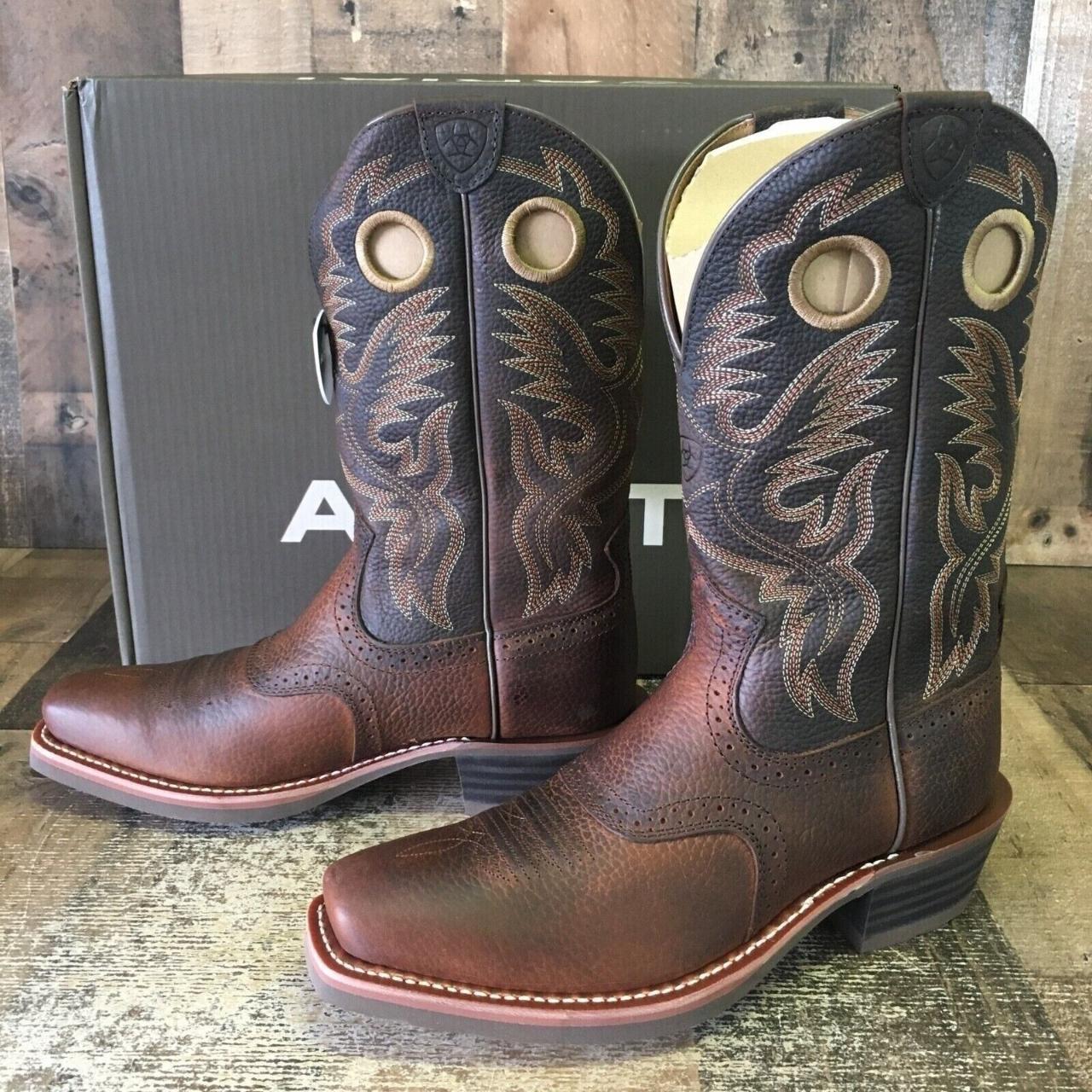 Ariat 10002227 NWT Heritage Roughstock Cowboy Boots. Depop