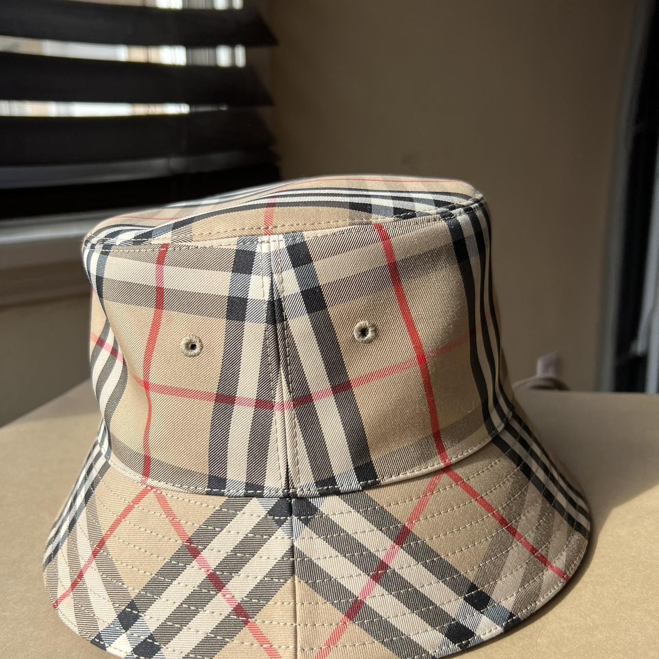 Burberry Vintage Check Bucket Hat Size Medium... - Depop