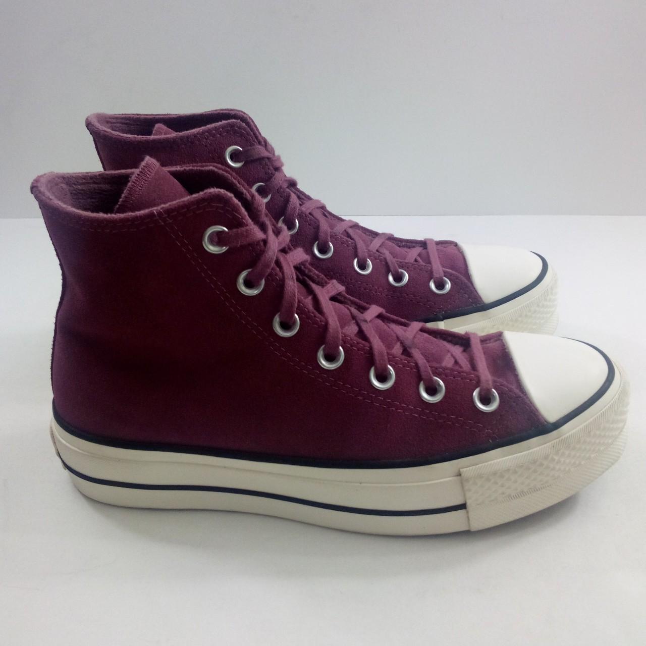 Converse CTAS Lift Hi Women 8 Platform Purple Black... - Depop