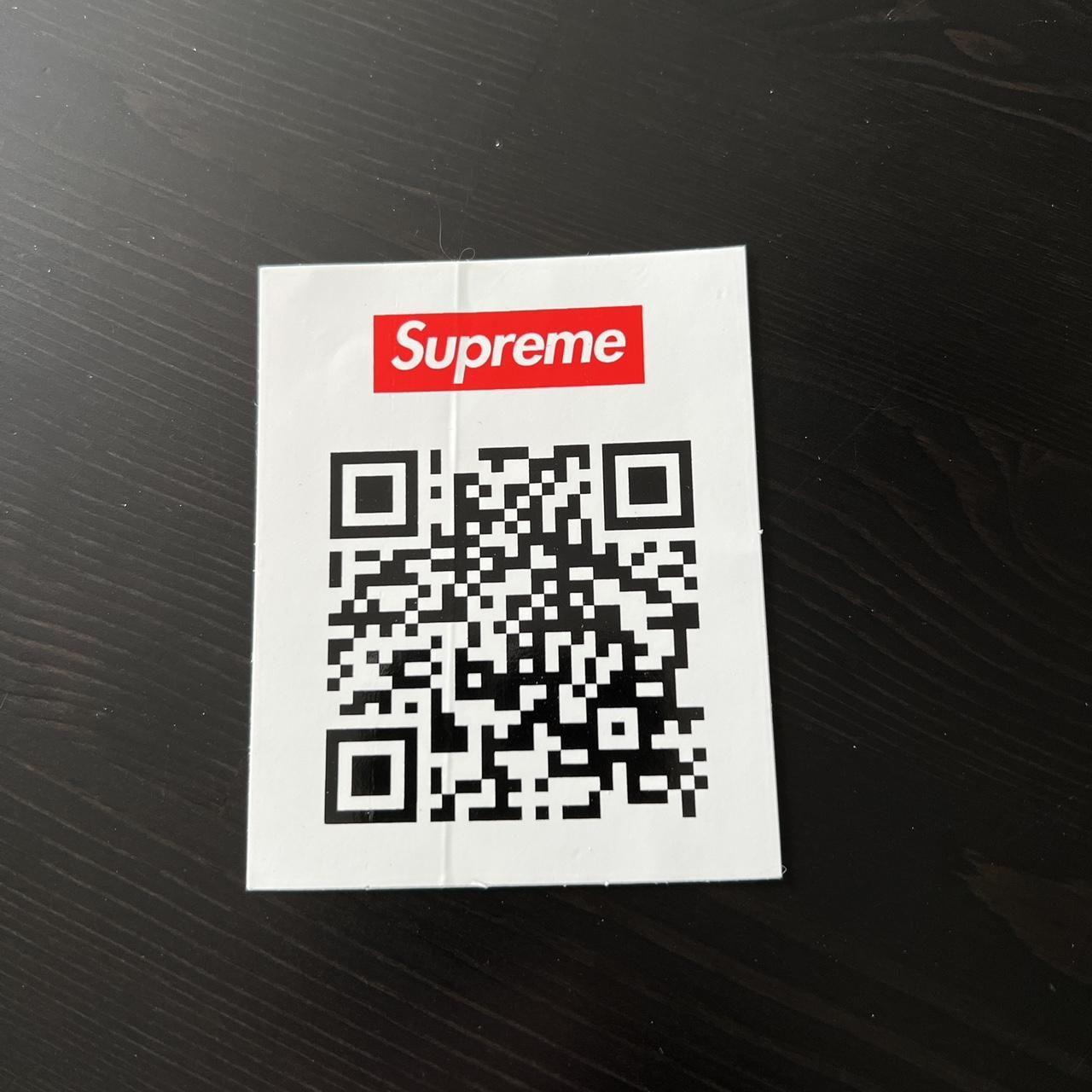 White hotsell supreme sticker